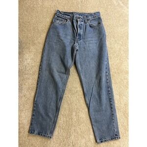 Vintage 1998 Levis 550 Jeans Junior 9 Blue Tapered Leg Relaxed Fit Made In USA